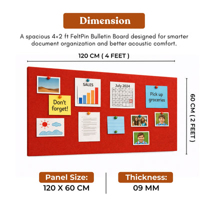 FeltPin Bulletin Board 120x60cm | X-Mas