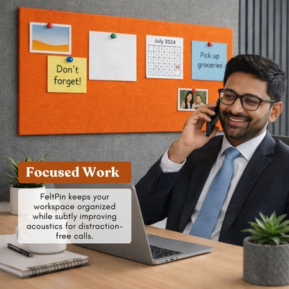 FeltPin Bulletin Board 120x60cm | Carrot