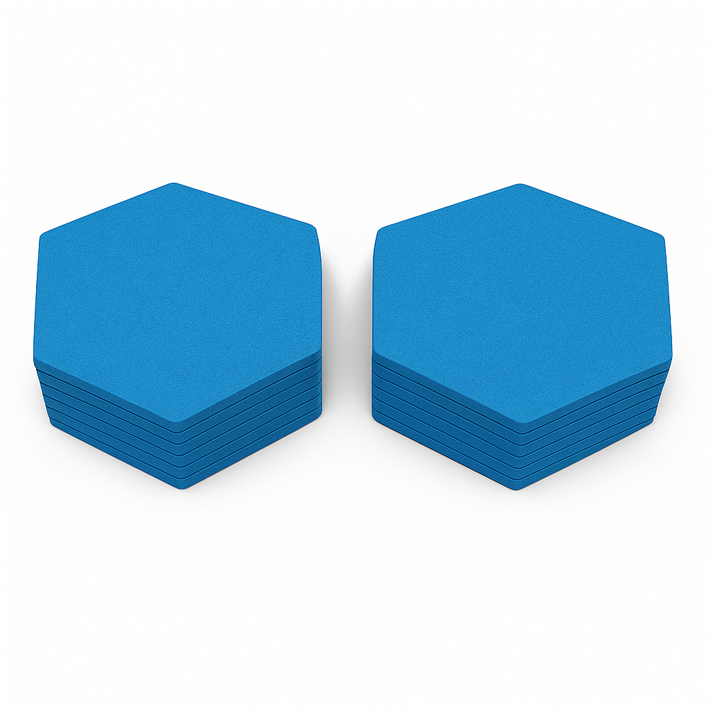 Acoustic Ceiling Clouds, Hexagon, 8 pcs