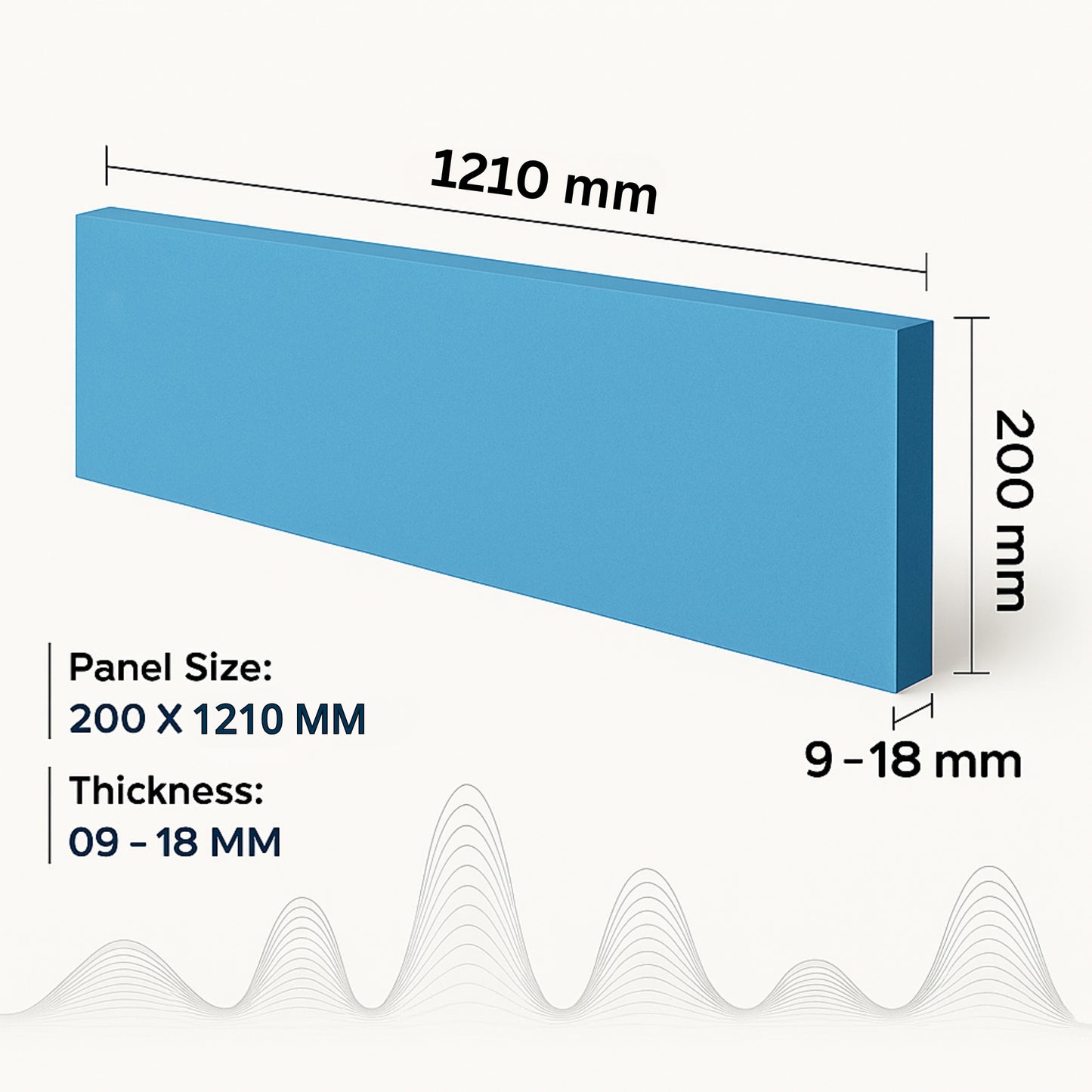 Acoustic Ceiling Baffles, AeroLine, 8 pcs