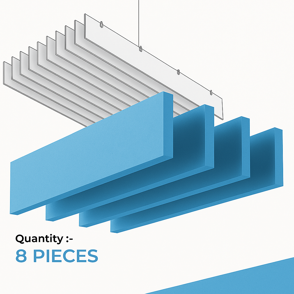 Acoustic Ceiling Baffles, AeroLine, 8 pcs