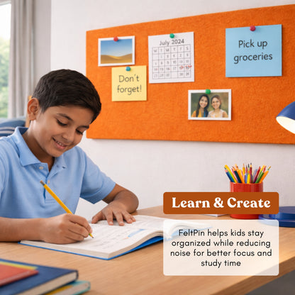 FeltPin Bulletin Board 120x60cm | Carrot