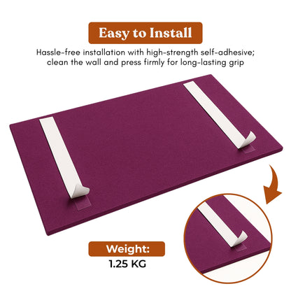 FeltPin Bulletin Board 120x60cm | Berry