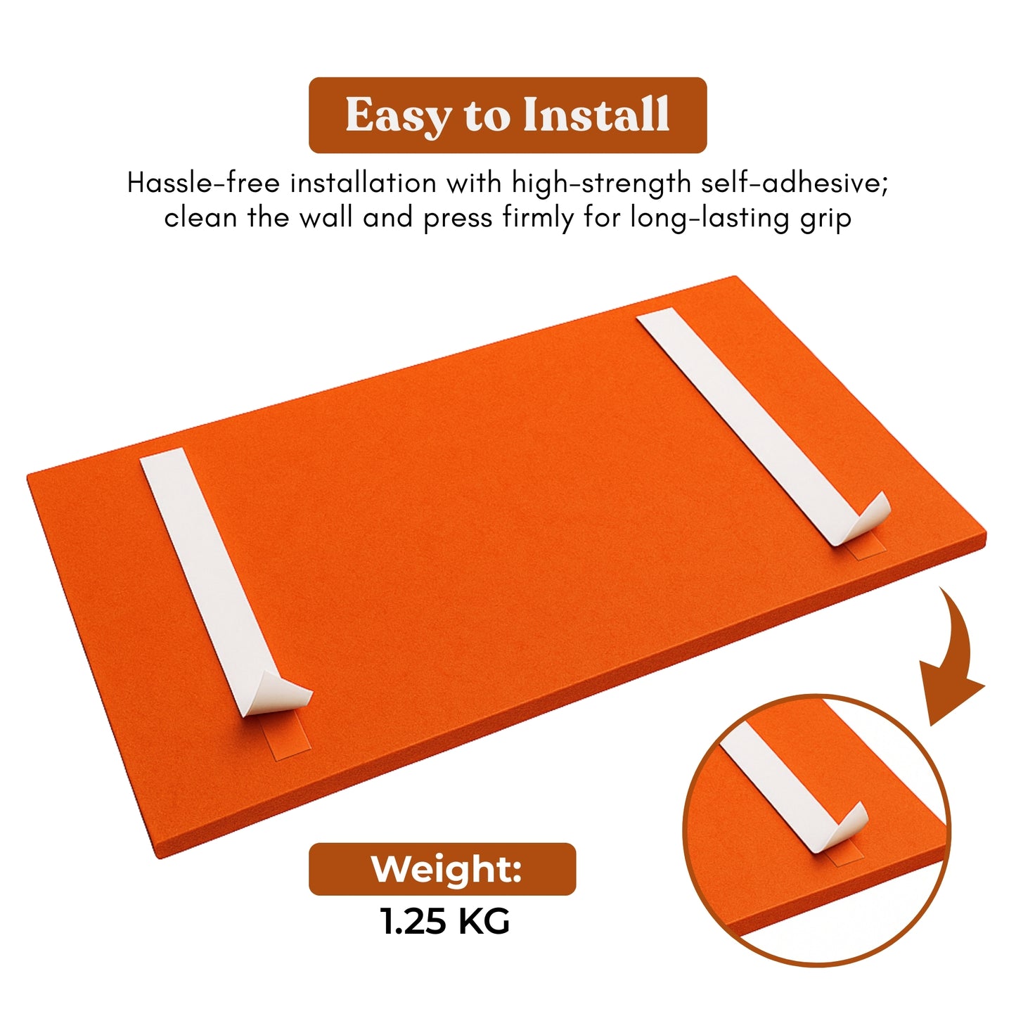 FeltPin Bulletin Board 120x60cm | Carrot