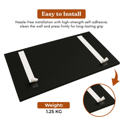 FeltPin Bulletin Board 120x60cm | Piano Black