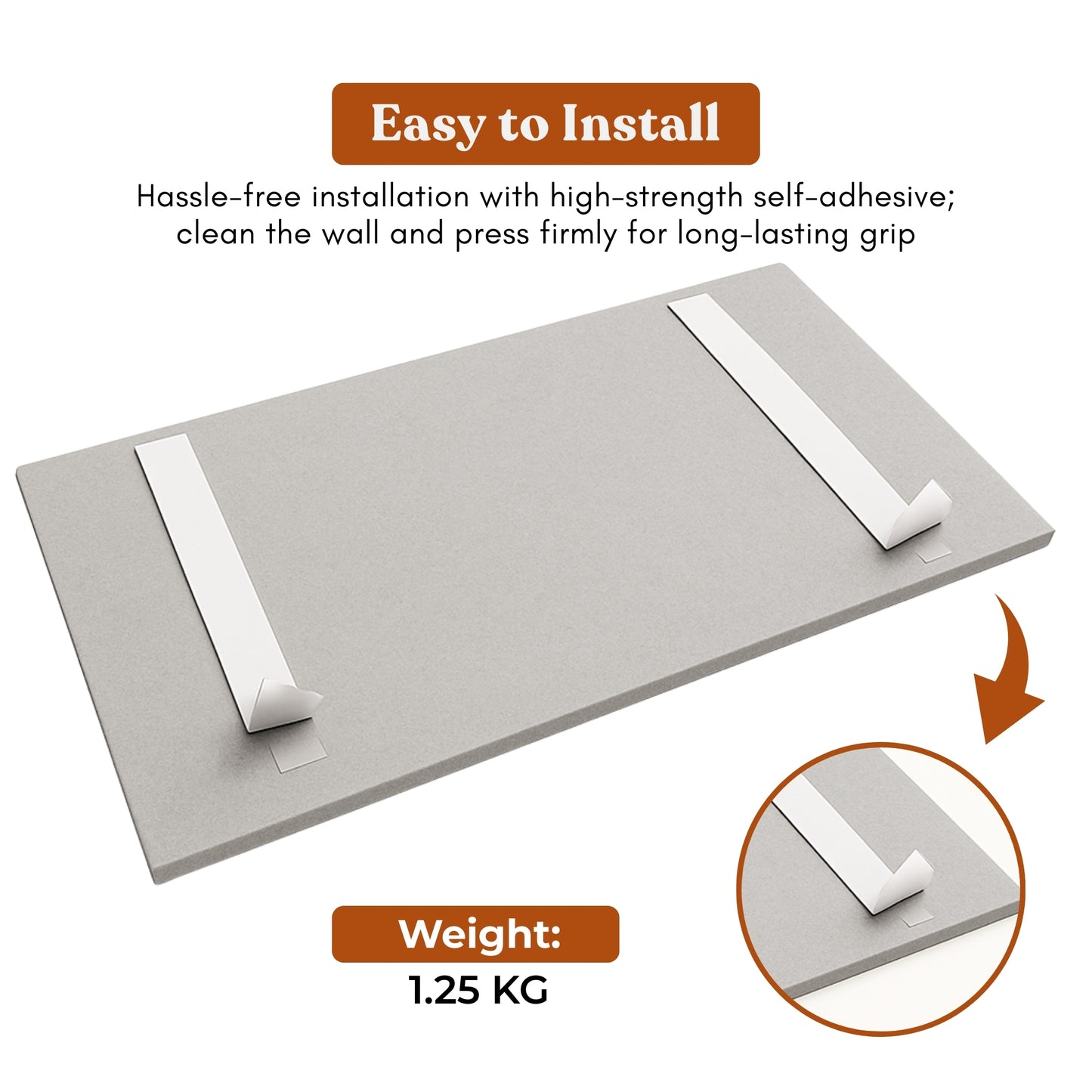 FeltPin Bulletin Board 120x60cm | Pumice