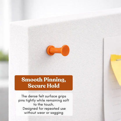 FeltPin Bulletin Board 120x60cm | White