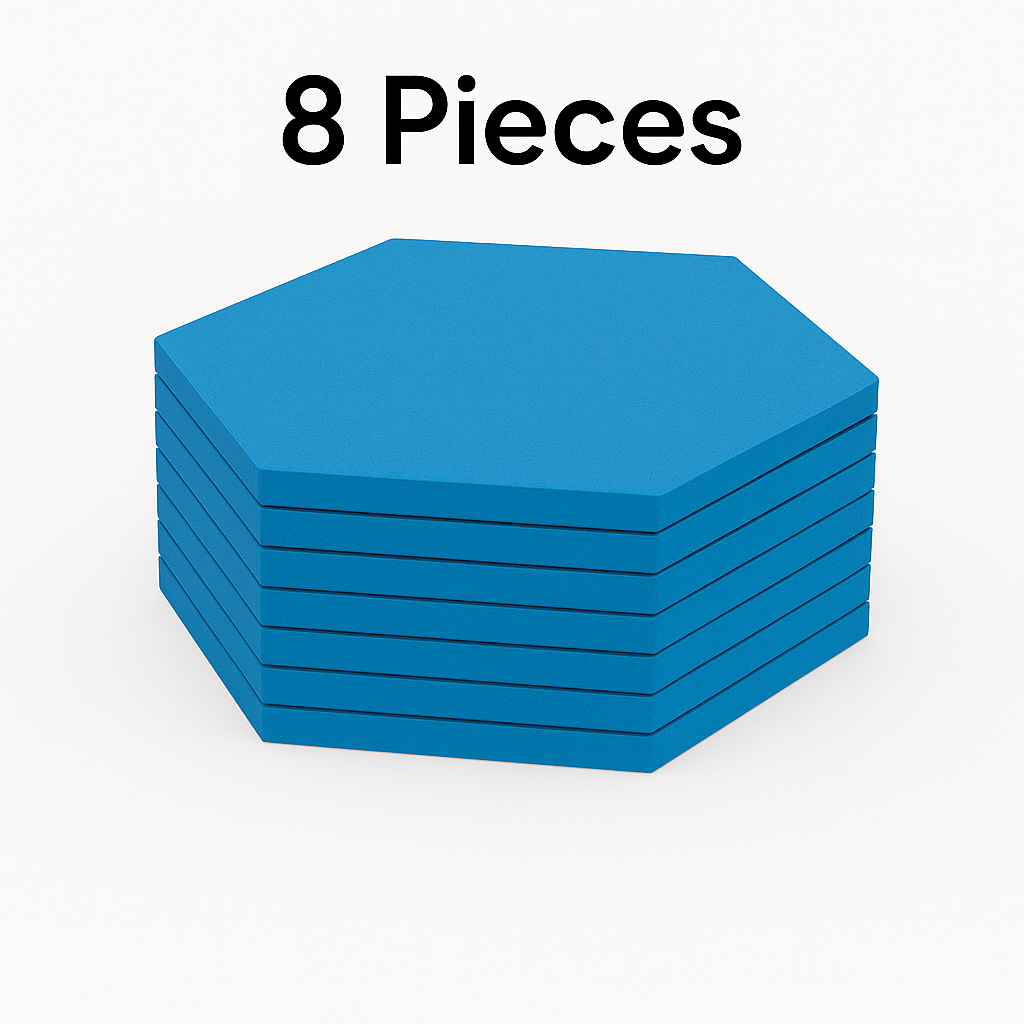 Acoustic Ceiling Clouds, Hexagon, 8 pcs