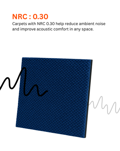 Acoustic Carpet Tiles - Navy Blue