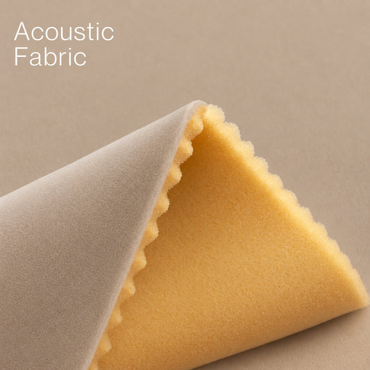 Acoustic Velvet Fabric | 300 GSM | Beige Oatmeal