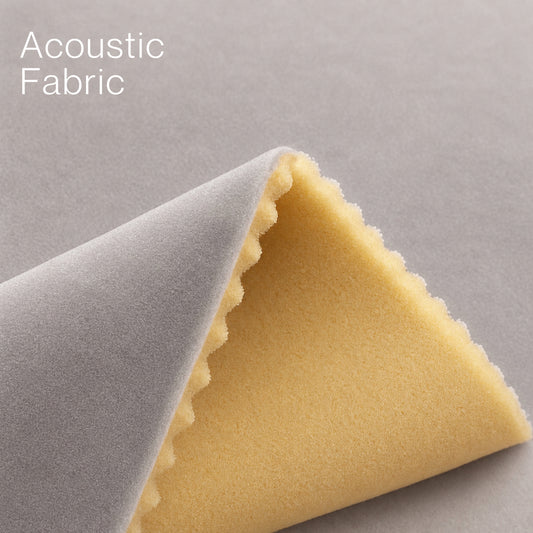 Acoustic Velvet Fabric | 300 GSM | Silver
