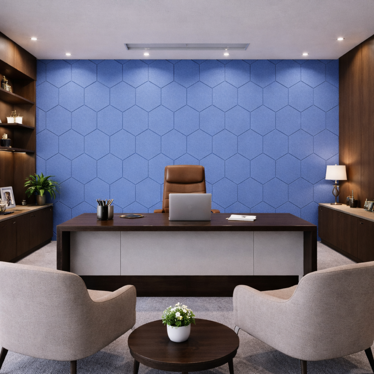 HexaFelt Bevelled Acoustic Panels | Carolina | 7 Pcs