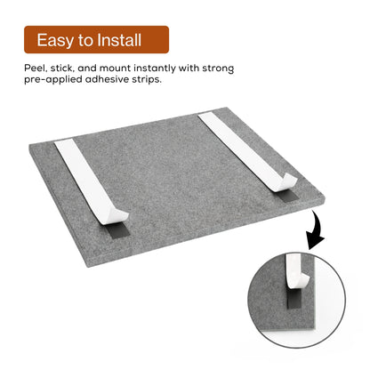 PET Acoustic Panels | 30x30cm Slats | Pumice | 8 Pcs