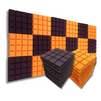 Turbo Acoustic Foam Panel 2" | 1 x 1 Feet | MMT Orange & Wine