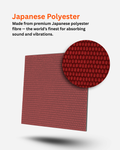 Acoustic Carpet Tiles - Velvet Red