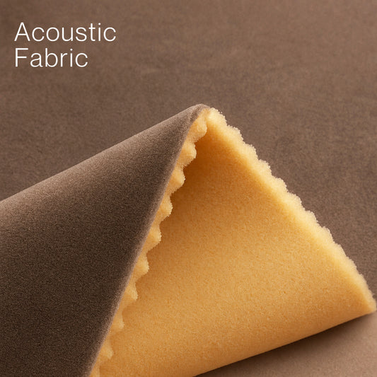 Acoustic Velvet Fabric | 300 GSM | Camel Brown