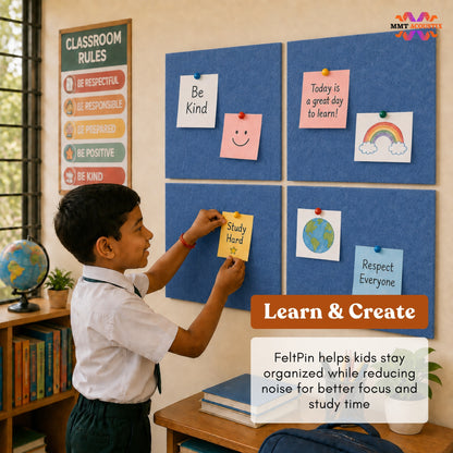 FeltPin Bulletin Board 30x30cm | Carolina