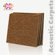 Acoustic Carpet Tiles | 50x50 cm | Sepia Brown | 64 Sq Ft