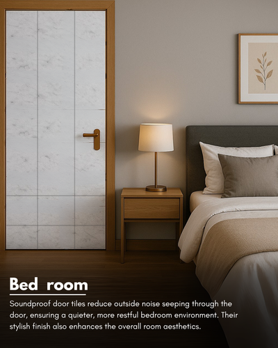 Door Soundproof Tiles | Hair Grey