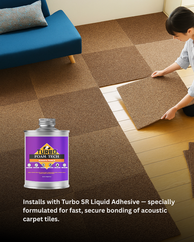 Acoustic Carpet Tiles - Shepia Brown