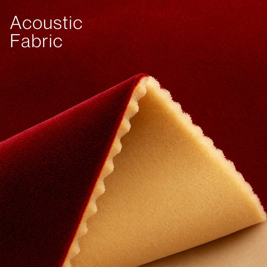 Acoustic Velvet Fabric | 300 GSM | Christmas Red