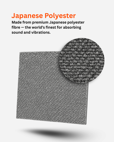 Acoustic Carpet Tiles - Slate Grey