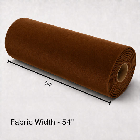 Acoustic Velvet Fabric | 300 GSM | Coorg Coffee