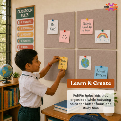 FeltPin Bulletin Board 30x30cm | Arabian Sand