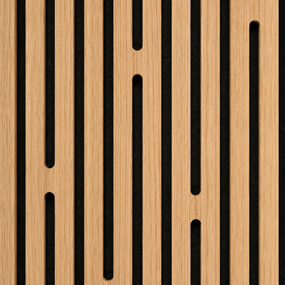 SoundaXe® Fluted Wooden Acoustic Panel, 4x2 Feet, 18mm | Oak