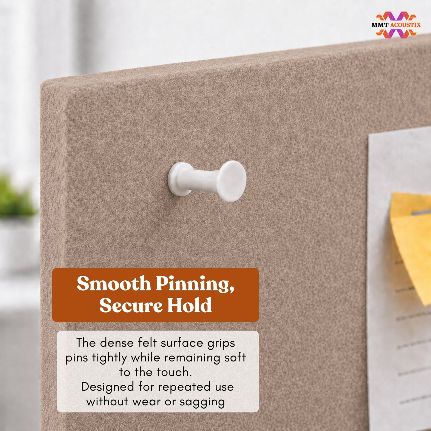 FeltPin Bulletin Board 30x30cm | Arabian Sand