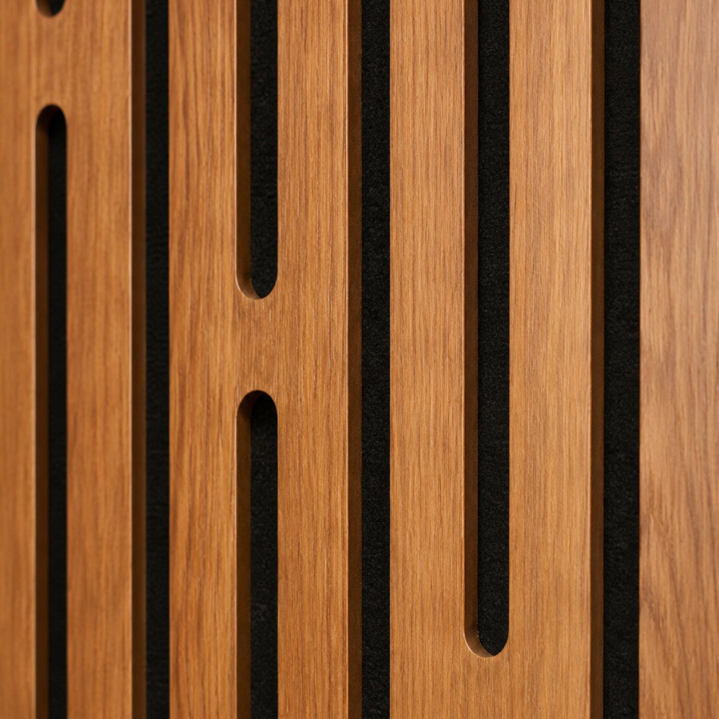 SoundaXe® Fluted Wooden Acoustic Panel, 4x2 Feet, 18mm | Cherry