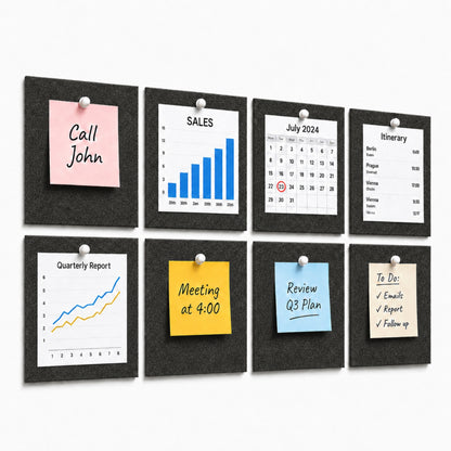 FeltPin Bulletin Board 30x30cm | Ash