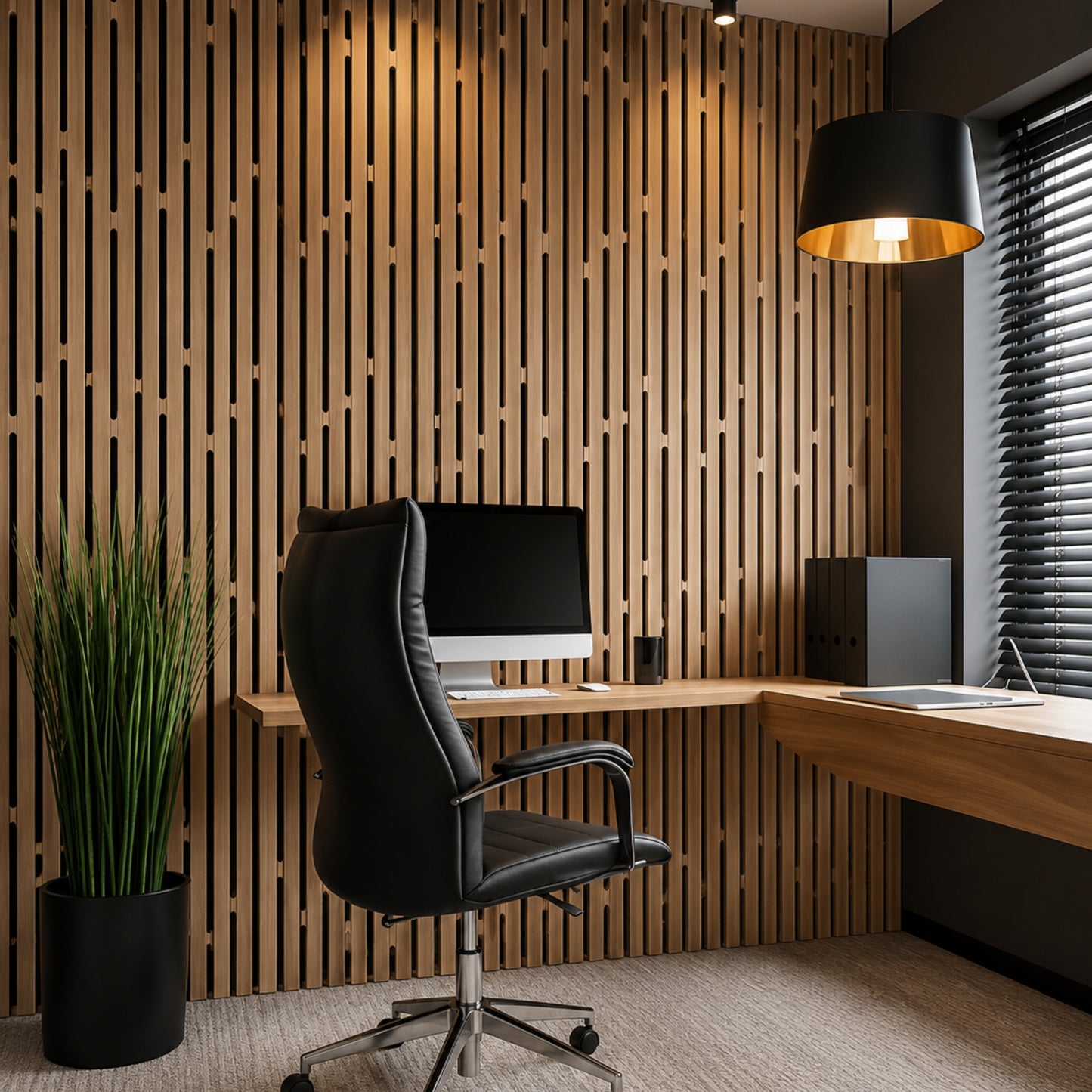 SoundaXe® Fluted Wooden Acoustic Panel, 4x2 Feet, 18mm | Oak