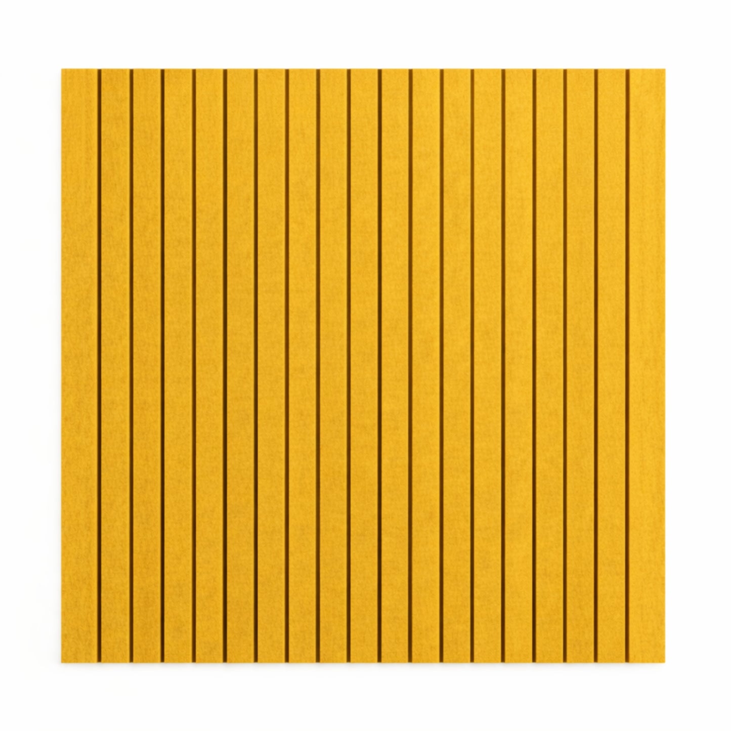 Slats Felt Acoustic Panels 30×30 cm Panels Mustard Set of 8