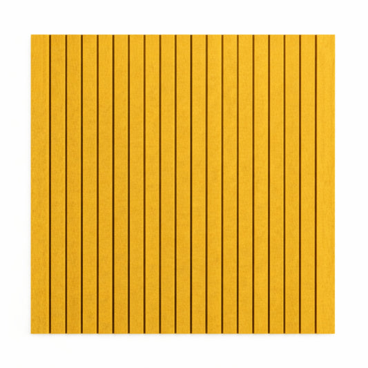 Slats Felt Acoustic Panels 30×30 cm Panels Mustard Set of 8