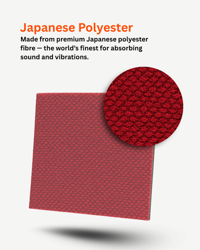 Acoustic Carpet Tiles - Rose Madder