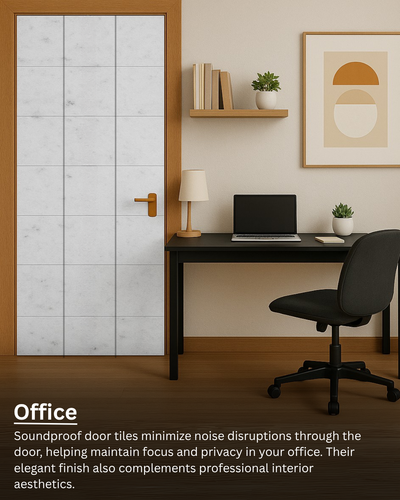 Door Soundproof Tiles | Hair Grey