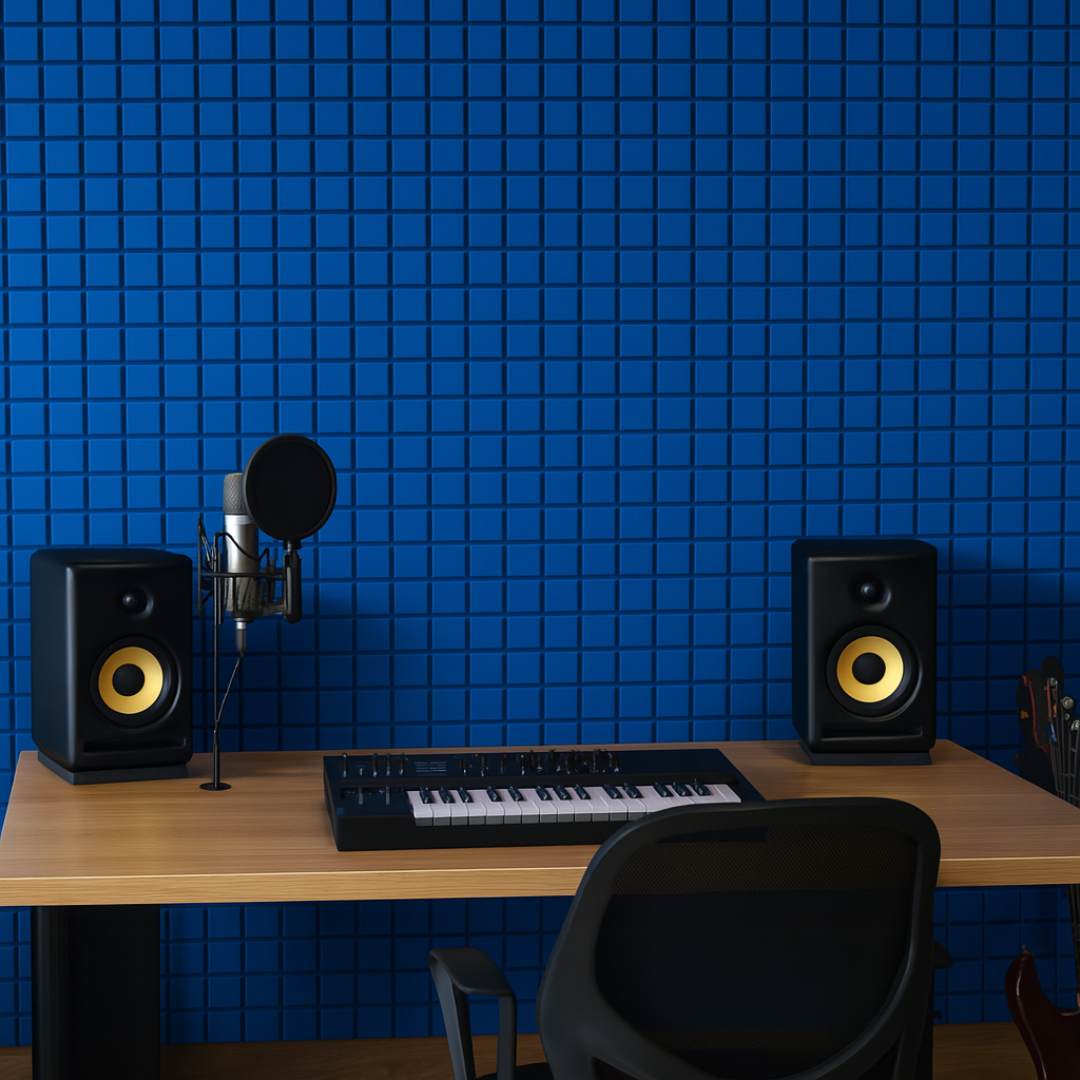 Turbo Acoustic Foam 1x1 ft, European Blue