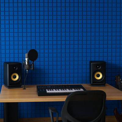 Turbo Acoustic Foam Panel 2" | 1 x 1 Feet | European Blue