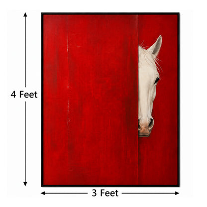 Crimson Majesty – Designer Canvas Felt Acoustic Wall Panel (4 X 3)