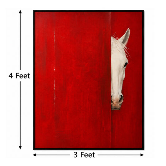 Crimson Majesty – Designer Canvas Felt Acoustic Wall Panel (4 X 3)