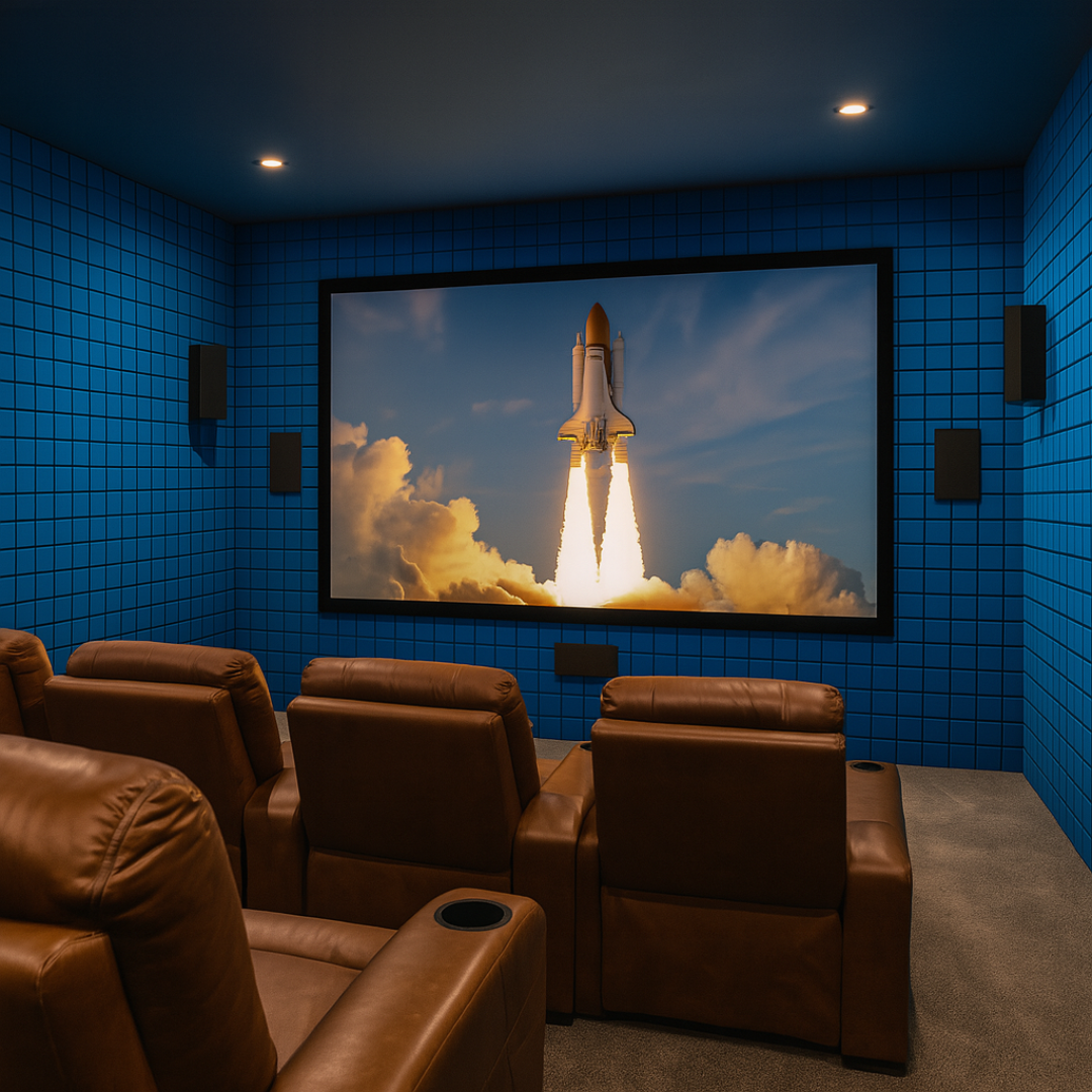 Turbo Acoustic Foam 1x1 ft, European Blue