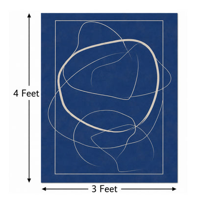 Azure Orbit – Designer Canvas Felt Acoustic Wall Panel (4 X 3)