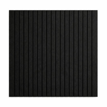 Slats Felt Acoustic Panels 30×30 cm Panels Black  Set of 8