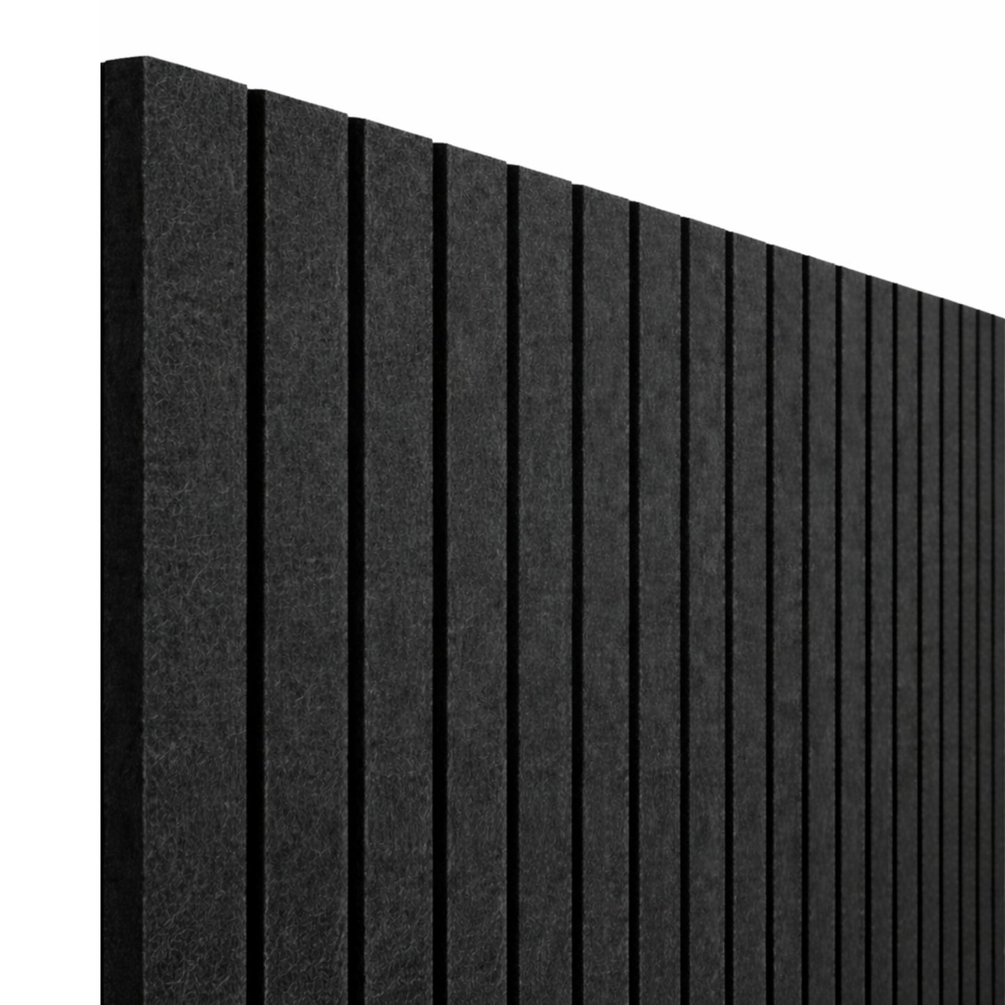 Slats Felt Acoustic Panels 30×30 cm Panels Black  Set of 8