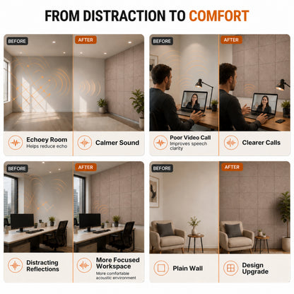 Felt PET Acoustic Panel | Office & Home Acoustics  |  Arabaian Sand