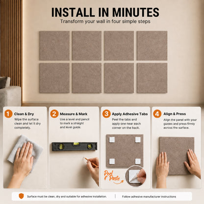 Felt PET Acoustic Panel | Office & Home Acoustics  |  Arabaian Sand