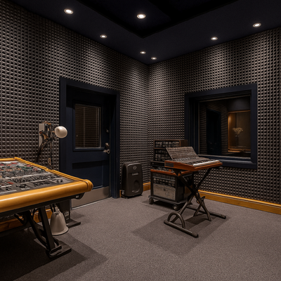 Pyramid Acoustic Foam Panel 2" | 1 x 1 Feet | Wine