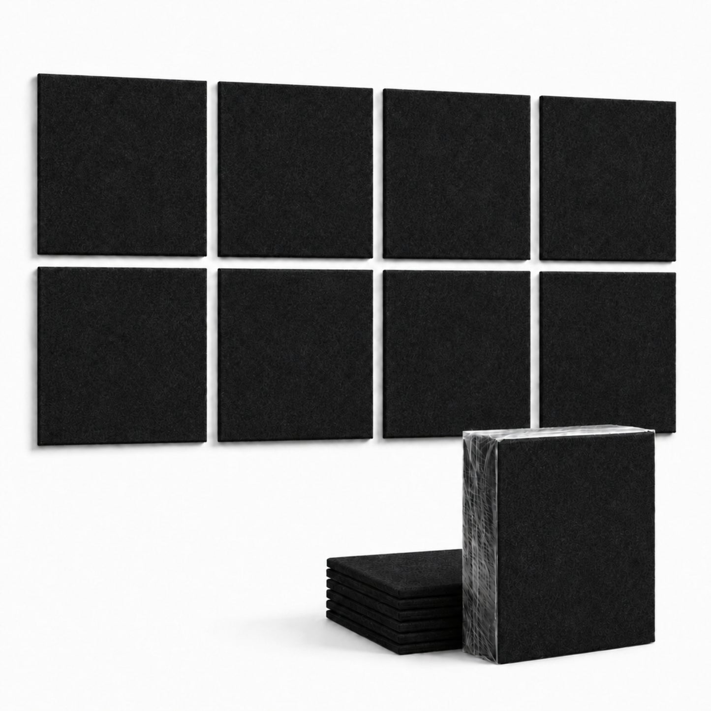 MMT Acoustix Piano Black solid PET felt acoustic panel