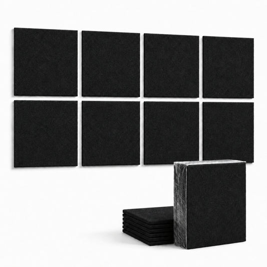 Felt PET Acoustic Panel | Office & Home Acoustics  | Piano Black